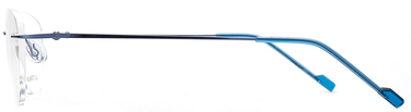 Women Cristal Eyeglasses: Durant - Gold Transparent - SpaceSMART Eye Clinic (Side View)